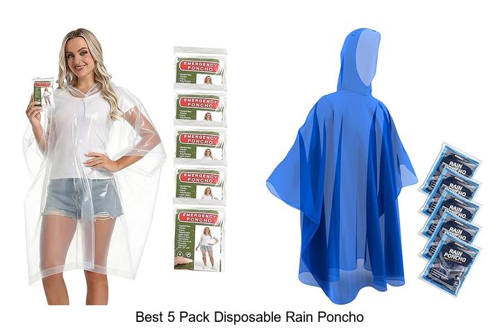 Top 10 Best 5 Pack Disposable Rain Poncho You Need Now